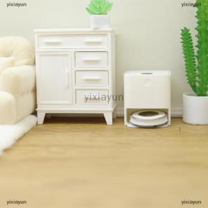 [COD] yixiayun 1 12 Dollhouse Simulation Mini Robotic Vacuum Cleaner Model Dollhouse Furniture Decoration Doll House Mirco Scene Accessories