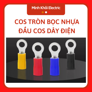 Combo 100c cos tròn bọc nhựa đầu cos tròncos chữ o cos khuyên tròncos kẹp dây điện