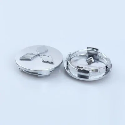 (แท้ พร้อมสต็อก) Mitsubishi ครอบดุมล้อ ฝาปิดดุมล้อ ฝาครอบดุมล้อ ฝาปิดดุม 60 mm โลโก้ติดรถยนต์ โลโก้รถยนต์ ฝาครอบดุมล้อรถ