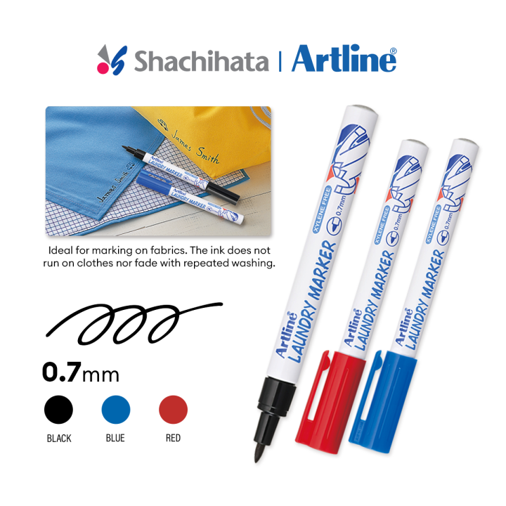 Artline Laundry Marker for Light Coloured Fabrics Lazada