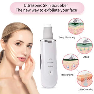 Facial ultrasonic beauty instrument deep cleansing pores massager three modes shovel skin cleansing instrument pore cleaner