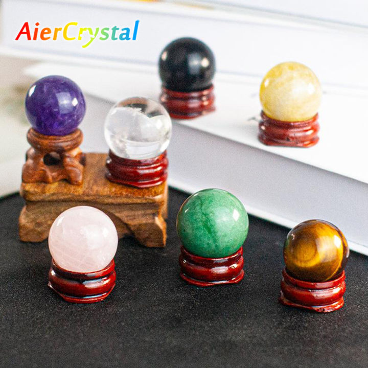 Mini Crystal Objects 30mm Natural Crystal Mini Small Crystal Ball Polishing Stone Reiki ...
