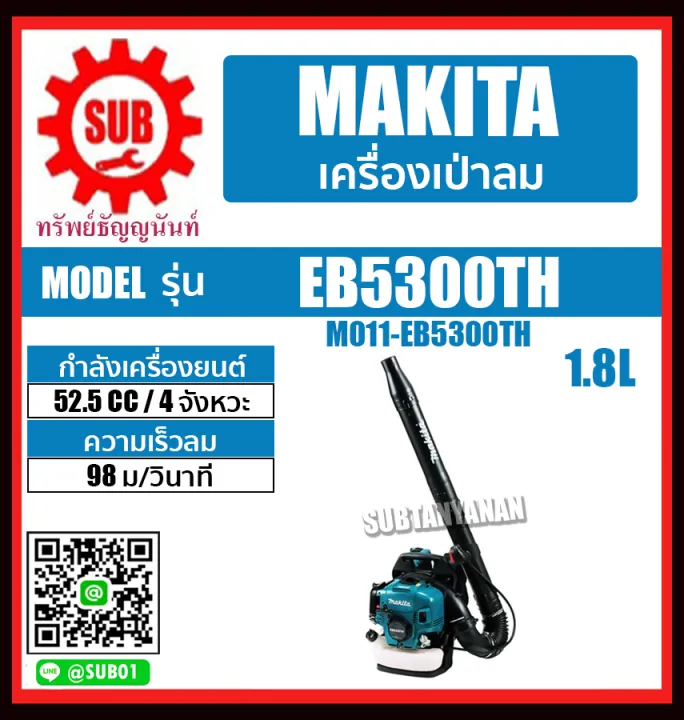 MAKITA RBLV250 เครื่องเป่า/ดูดลม 2 จังหวะ 24.5 ซีซี