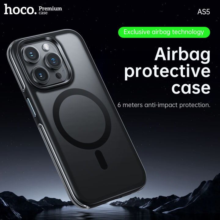 [New]HOCO 100% Original Magsafe Case Shockproof Case for iPhone 15 Pro