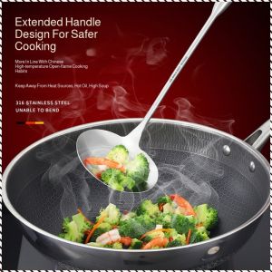 Frying Spatula Decorations Frying Spoon Stainless Steel Easy to Clean and Maintain Cooking Environment