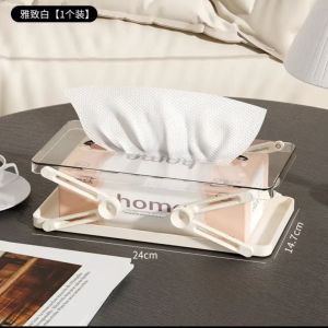 ดึงกระดาษเช็ดมือ สามารถวางบนเดสก์ท็อปได้ กล่องเก็บของ การจัดเก็บและทําความสะอาด แบบพกพา ไม้คุณภาพสูง