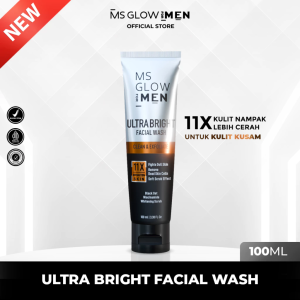 NEW FACIAL WASH MS GLOW MEN - Sabun Cuci Muka Pria Mencerahkan Wajah Kusam 100ml
