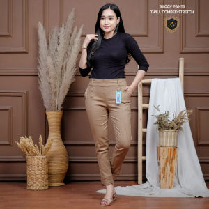 CELANA WANITA TERLARIS TWILL COMBED HALUS DAN NYAMAN/Celanawanitaterlaris/Bawahanwanitacelanabaggyterbaru/Celanachinoterbaru/Baggypantsterlaris/Bagypants/Baggypantswanitakerja/Celanasantaiterlaris/Celanawanitahalus