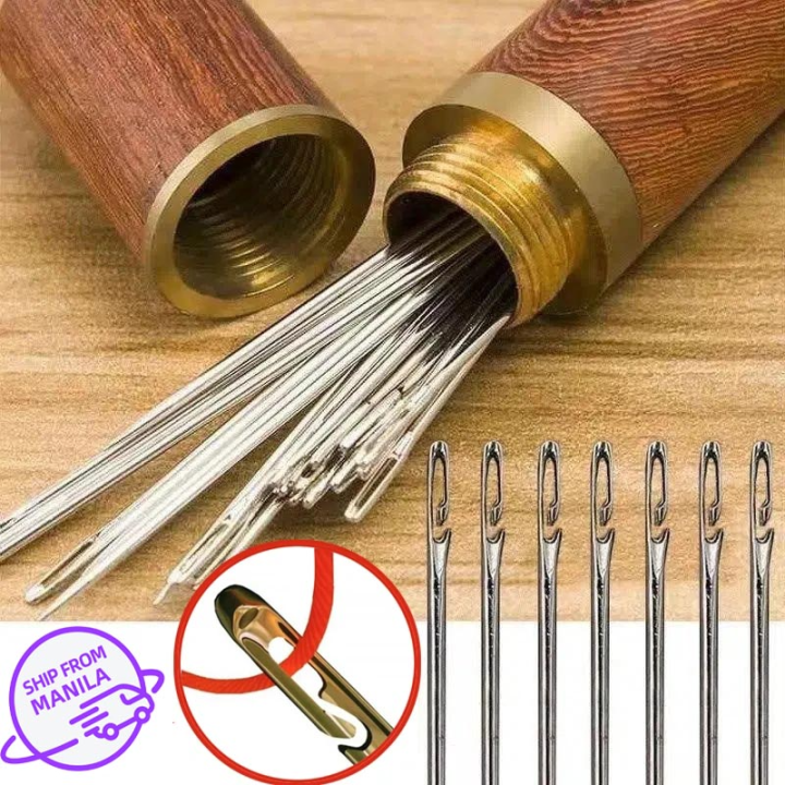 🔥Fast shipping🔥12pcs Blind Sewing Needle Elderly Stainless Steel Quick ...