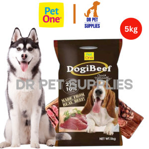 All Stages 5kg Pet One Dogi Beef Dog Dry Food Adult Puppy