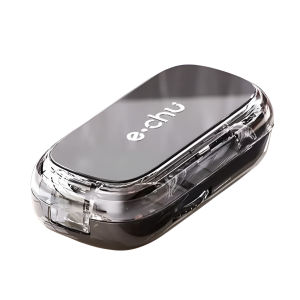 Medicine Organizer Box Portable Pill Splitter Precision Pill Cutter 4 Way Travel Pill Case Quarter Cut