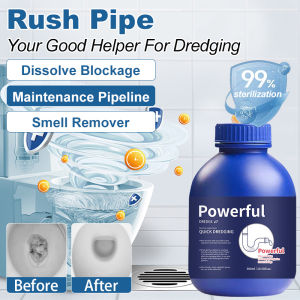 🚀HOT🚀【30-Minute Result】Blue Bottle Oxygen Foam Drain Cleaner Non-Corrosive Pipe Unclogger For Kitchen/Bathroom Fast-Acting/Oxygen Bubble/Drain Maintenance