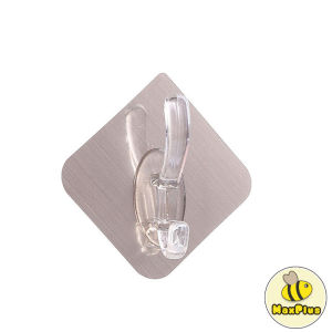 MaxPlus 1pc Wall Hooks Hangers Self Adhesive Door Wall Hangers 6*6cm Kitchen Bathroom Organizer Holder