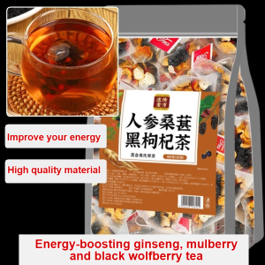 🔥Hot sale🔥Preferred material pure plant tea bag filter-free ginseng mulberry black wolfberry tea to enhance energy and nourish the kidney triangle tea bag