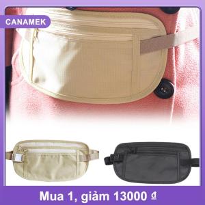 【CANAMEK】 1 túi đeo hông du lịch vô hình Túi Đeo Hông túi đựng tiền hộ chiếu Ví an ninh ẩn túi thông thường cho nam nữ