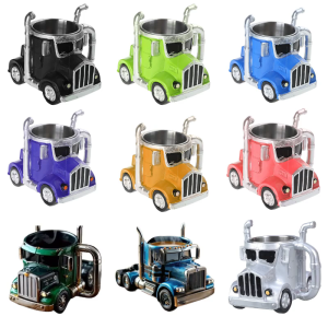 Handmade Truck Shape Mug 12oz Resin Coffee Cup for Home and Office Decoration Water Cup Unique Gift