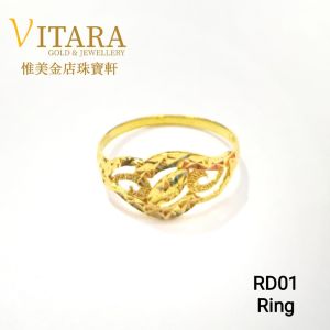 Emas916 Cincin | Gold 916 Ring RD01