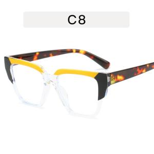 JN IMPRESSION Màu kẹo Tất Cả Các Trận Đấu Vuông Tr90 Khung Kính trơn Thời Trang Phụ Nữ Của Cá Tính Hợp Thời Trang Chống kính che ánh sáng xanh