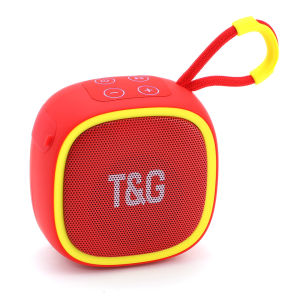 T&G Portable Bluetooth 5.3 Speaker Mini Wireless Outdoor Speaker with TWS Pairing FM Radio TF Card / USB Input Hands‑Free Call 5W Small Bluetooth Speaker for Travel Camping