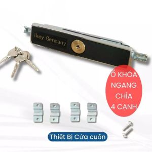 Khóa cửa cuốn tấm liền chống trộm - Bộ khóa cơ cao cấp chống sao chép