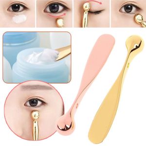 REALLYYYDS ล้อแม็ก แบบพกพา บรรเทาอาการเมื่อยล้าตา ต่อต้านริ้วรอย เครื่องมือดูแลผิวหน้า ไม้พายเครื่องสำอาง ช้อนครีมบำรุงรอบดวงตา ตา Applicator ลูกกลิ้งนวดตา