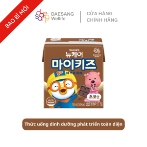 Daesang Wellife TPBS Thức uống dinh dưỡng vị socola Nucare Mykids Chocolate Hàn Quốc Pororo cho bé 150ml