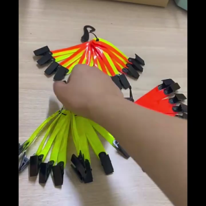 12Pcs Reflective Trail Marking Ribbon Trail Tape Tree Marker with Clip Hunting Reflector High Visibility Trail Markers