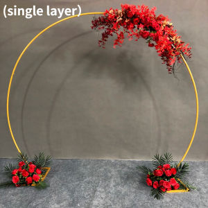 COD Wedding Props Wrought Iron Double Pole Arch Shelf Stage Layout Runway Wedding Scene Decoration