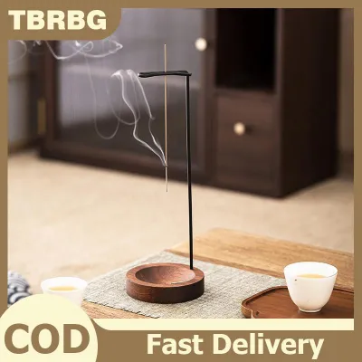 TBRBG กระถางธูปหอมแบบคว่ำที่ใส่ธูปดีไซน์ไม้ป้องกันเถ้าธูปสำหรับนั่งสมาธิห้องสปาของตกแต่งบ้าน