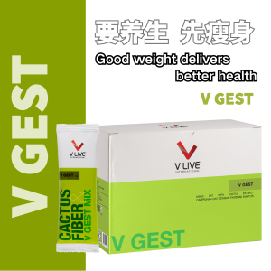 V GEST Cactus Fiber Mix - Dietary Supplement - Weight Management - Health Support (28 sachets)
