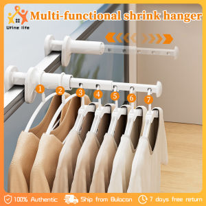 Portable Travel Clothes Hanger Folding Clothes Drying Rack No Need for Drilling Retractable Clothes Drying Pole