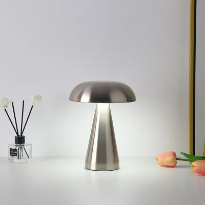 PORTABLE LED TABLE LAMP CORDLESS METAL DESK LAMP 3 COLOR TOUCH CONTROL RECHARGEABLE LAMP 3 LEVELS BRIGHTNESS ROOM DECOR DESK LAMP BEDSIDE LAMP ROOM LAMP