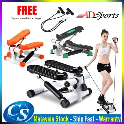 CS Mall : Mini stepper with LCD counter and Resistance hydraulic buffer burning fat as jogging exercise Slimming Leg Lose Weight Fitness Exercise Machine