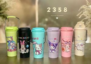 DXUU Bucket Tumbler coffee & tea 450ml Karakter SANRIO & POLOS tahan panas dingin stainless 304
