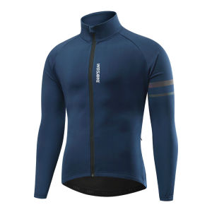 WOSAWE Men Cycling Jacket Winter Fleece Keep Warm Windproof Waterproof Sports Bike Bicycle Coat