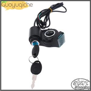 【Guoyuqiche】 Electric Bicycle Thumb Throttle Voltage Display Switch Power with Key Lock