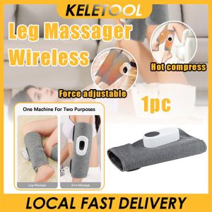 Wireless Leg Massager 360° Air Pressure Calf Massager Wireless Household Massage Device Hot Compress Relax Leg Muscles