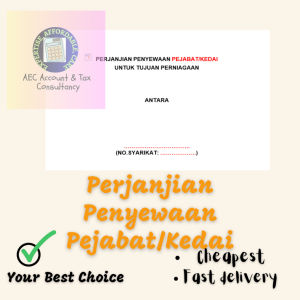 Perjanjian Penyewaan Pejabat/Kedai untuk tujuan Perniagaan template (BM version)