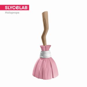 SLYCELAB Broom Pen with Pen Holder 3D Printed Cute Functional Desk Decor
