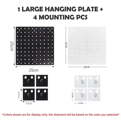 CosyCorner Wall Mounted Pegboard Organizer Perforated Hole Board Rack for Bedroom Accessories Aksesori Bilik Tidur 洞洞板