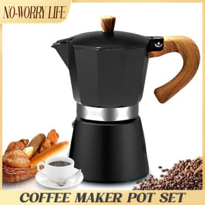 Classic Italian Stovetop Espresso Maker Authentic Coffee Moka Pot Design for Making Cappuccino Coffee Lovers Christmas Gifts