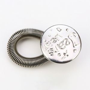 NEXTYOO 10Pcs Quần dài co giãn Nút lò xo loại đàn hồi Phụ kiện mở rộng Nút quần jean Có thể điều chỉnh Dụng cụ may vá Nối Dài Vòng Eo