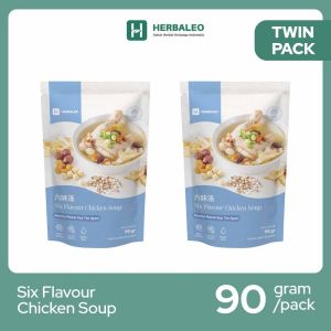 Herbaleo Twinpack Six Flavour Chicken Soup 90g Bumbu Masak Sup Tim Ayam Membantu Menyehatkan Lambung