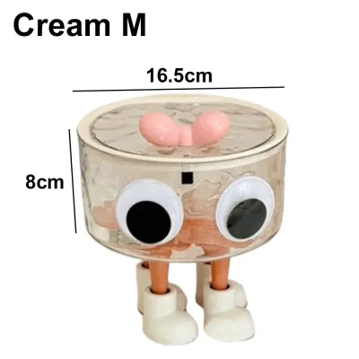 HOMSA Storage Box Desktop Multifunction Clear Big Opening Large Capacity Cute Kitchen Make Up Office Organizer Household
