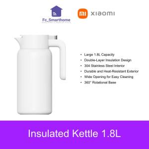 Xiaomi Insulated Kettle 1.8L | Double-Layer Insulation Design | 304 Stainless Steel Interior