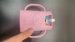 Baby Puree Pouch Holder Case Protector Food-grade Silicone Cup Cover Beverage Sleeve Anti Squeezing Ensures Comfort