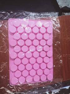 15 Cavity Round Pink Soap Mold Silicone Loaf Mold for Craft Chocolate Cake DIY Handmade Soap
