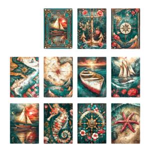 อุปกรณ์สิ้นเปลืองสำหรับสมุดปิดภาพกระดาษของตกแต่งพื้นหลังโบราณซองกระดาษงานฝีมือแนวย้อนยุค30แผ่นสำหรับอัลบั้มรูปภาพสมุดภาพ