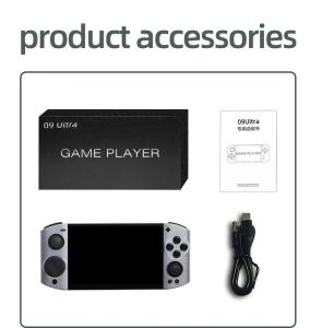 Linux5.1 OS 09 Ultra 5.1‘’ OLED HD display screen Retro For PSP/GBA Game Console 3D joystick Duel Double Player Mech Edition