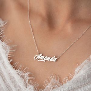 Kalung Nama Amanda Anak Anti Karat